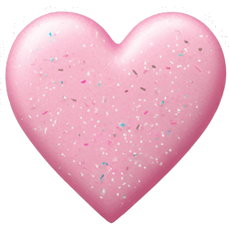 light pink heart with sprinkle emoji