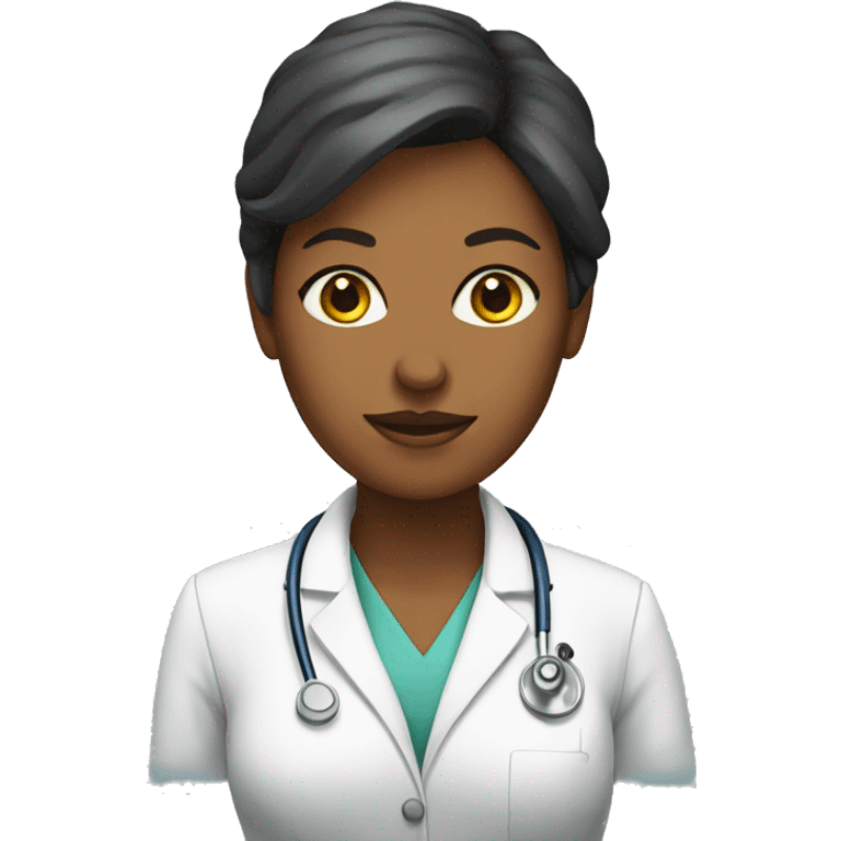 Woman doctor wih emoji