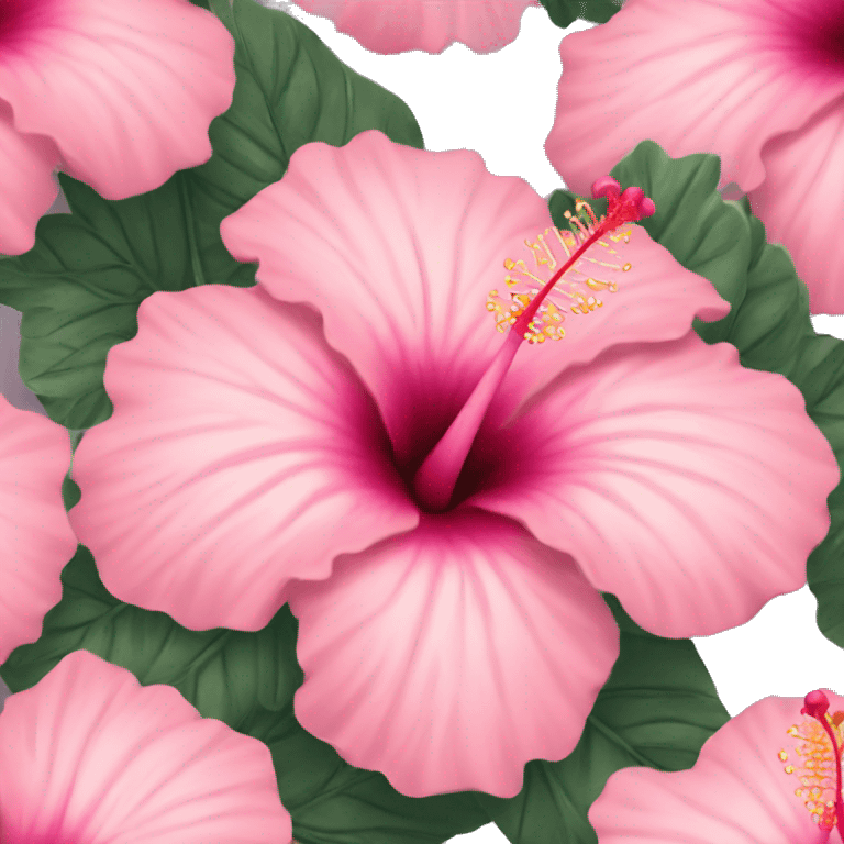 pastel pink hibiscus emoji