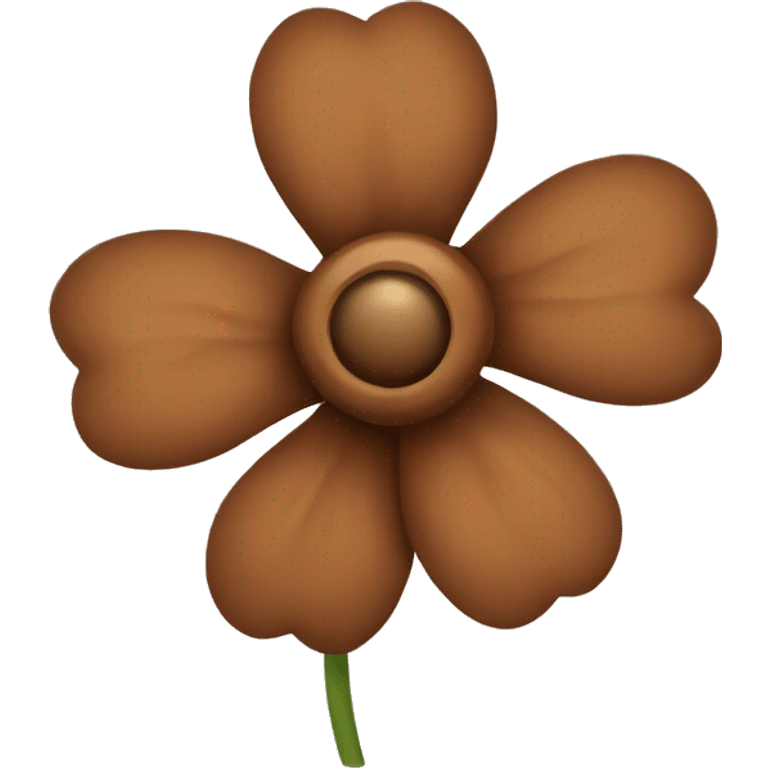 Brown flower emoji