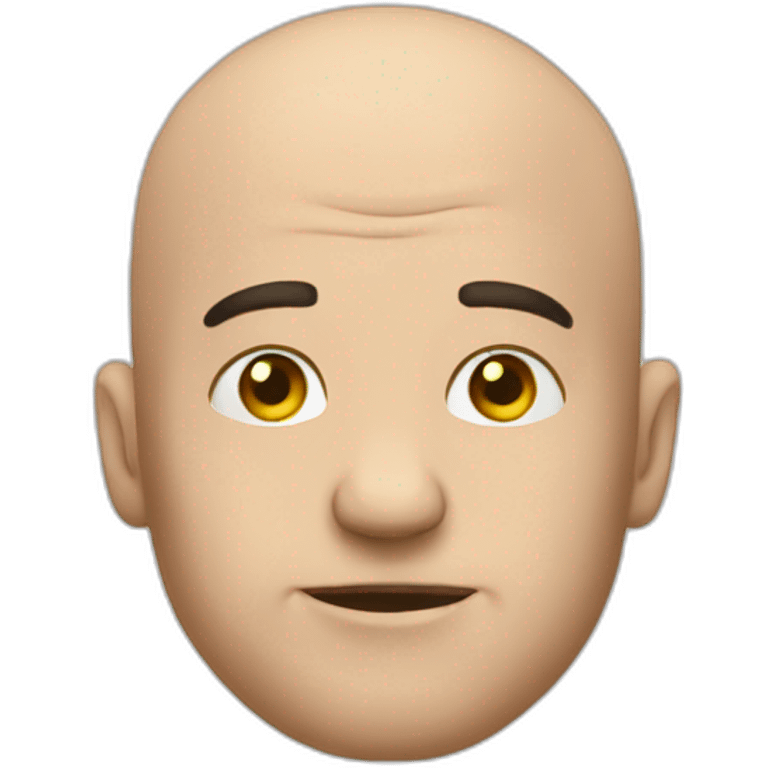 Bald and bankrupt emoji