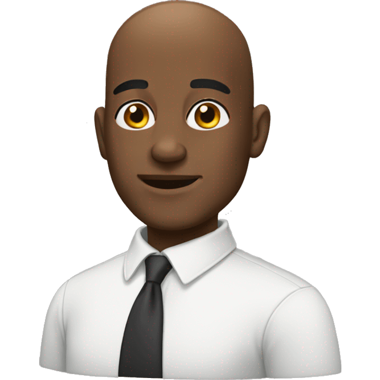 bald black man emoji