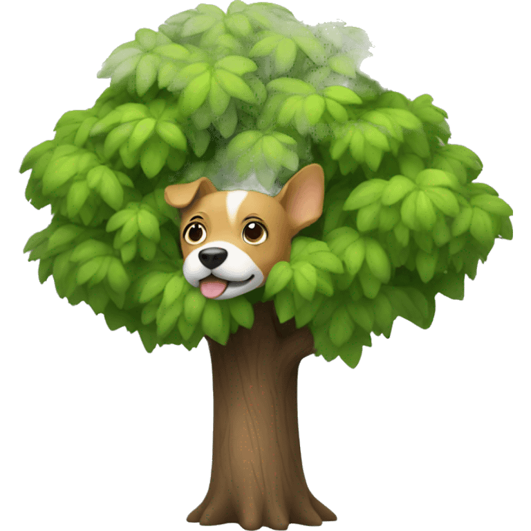 Dog in a tree emoji