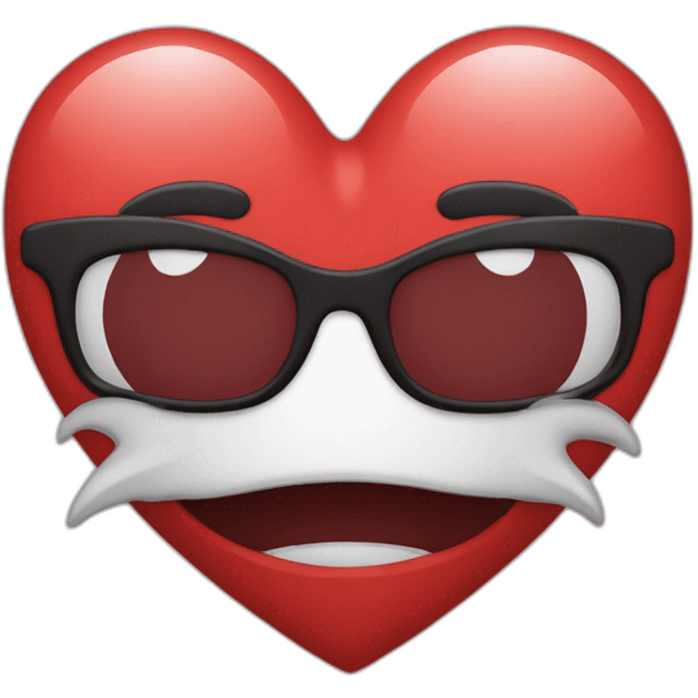 Coeur qui a écrit je t'aime emoji