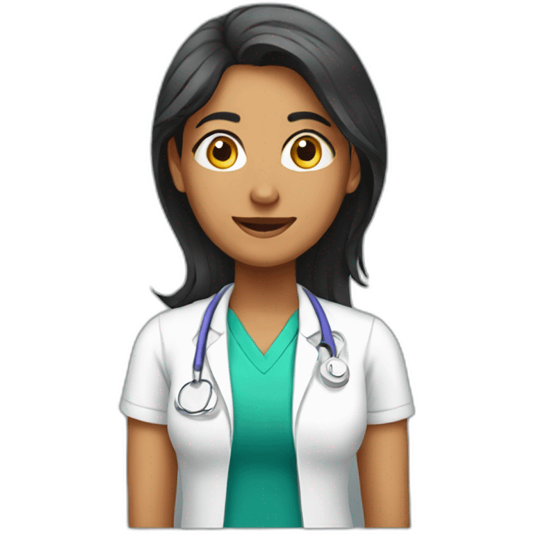 indian female physio emoji