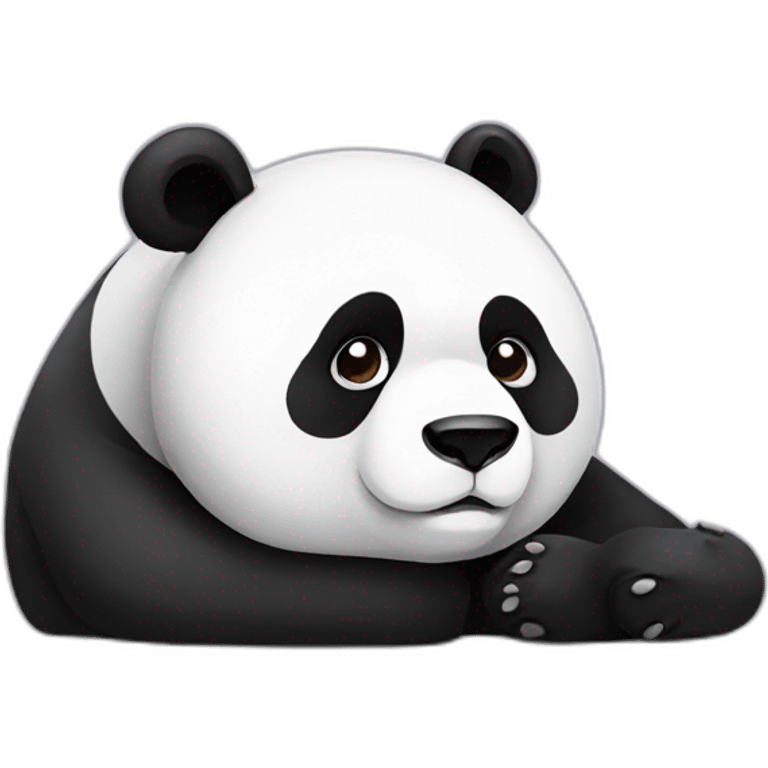 panda tired emoji