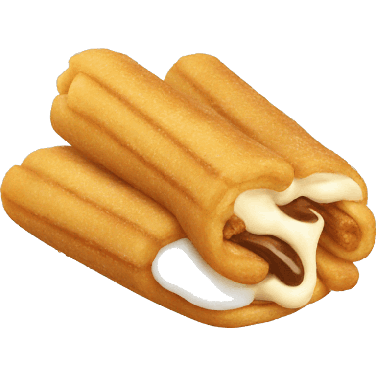 filled cream churro emoji