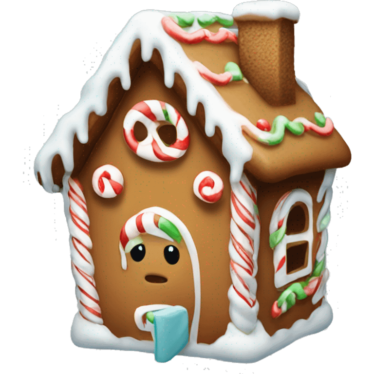 give me a gingerbread house emoji emoji