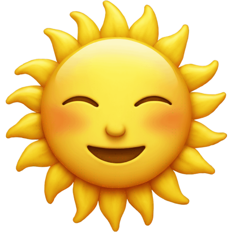 Realistic sun emoji