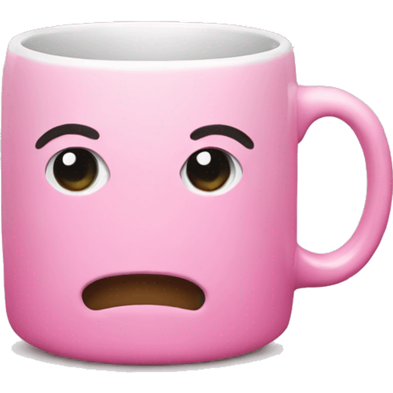 Cute pink mug emoji