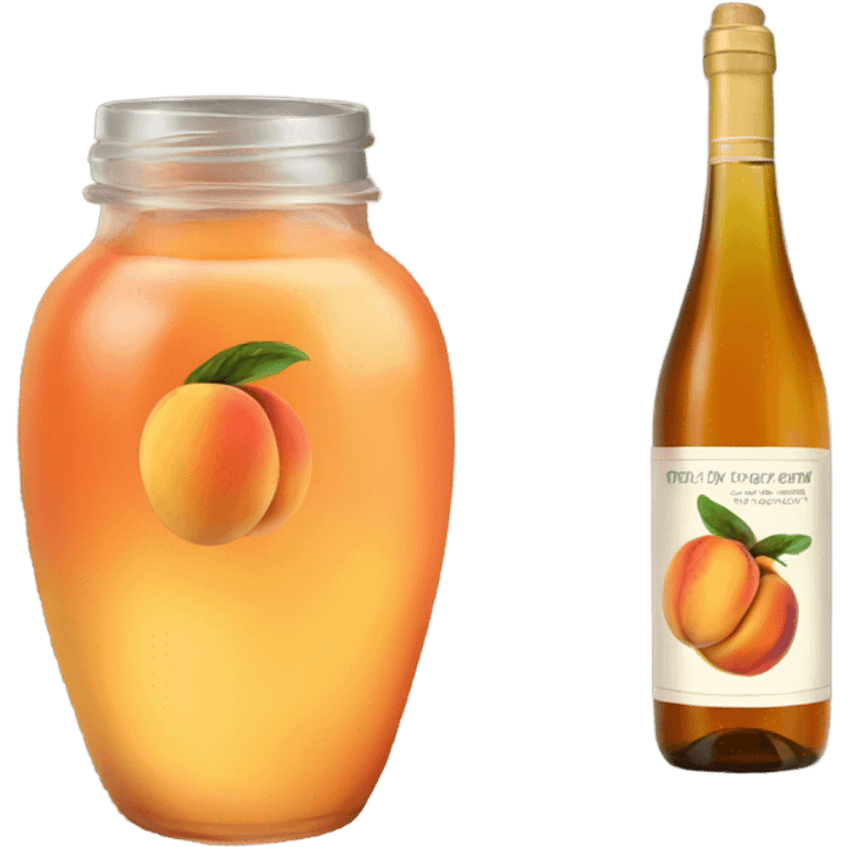 Honey peach wine  emoji