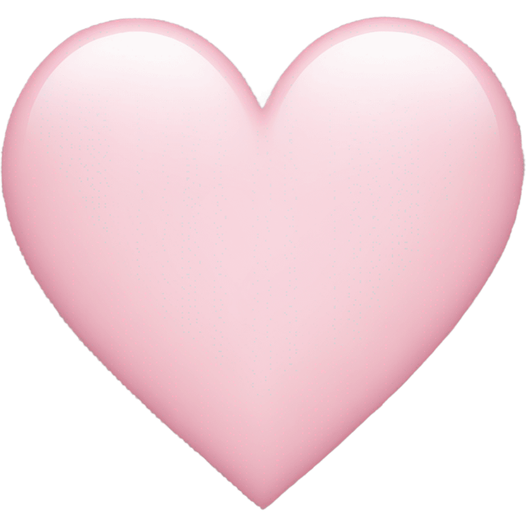 Light pink heart  emoji