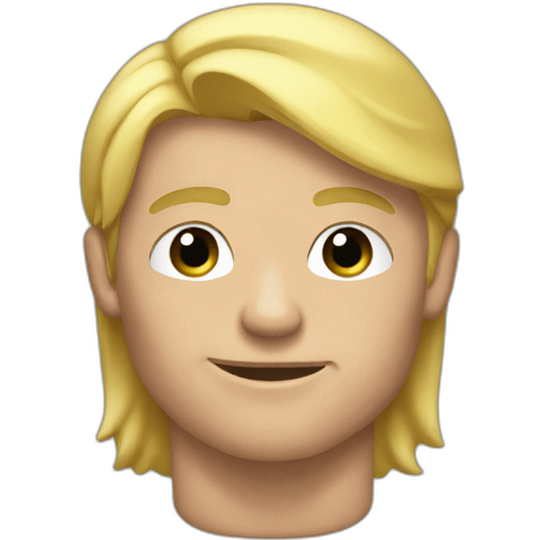 Blonde male bodybuilder emoji