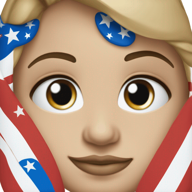 american flag eyebrow  emoji