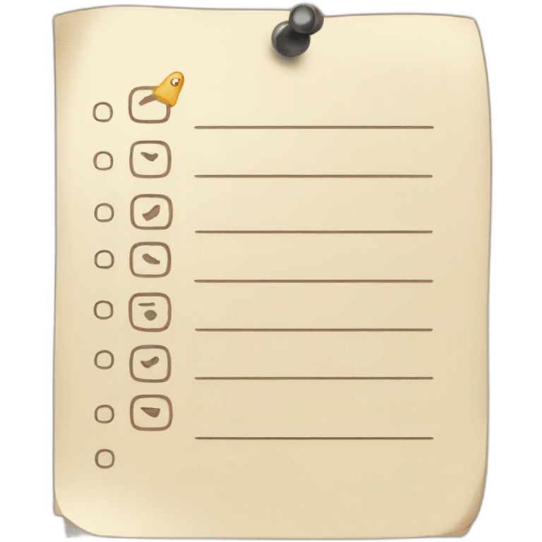 Todo list emoji