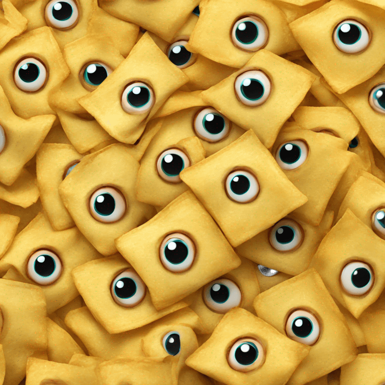 Chips with eyes emoji