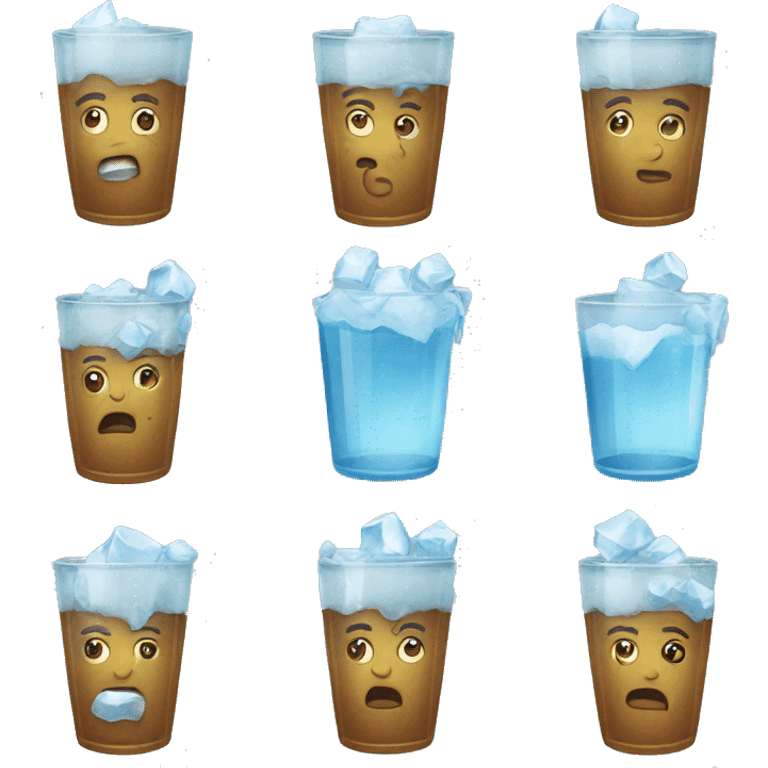 Ice cold water  emoji