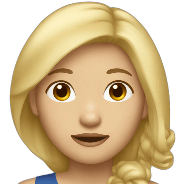 Vietnamese women with blonde hair emoji