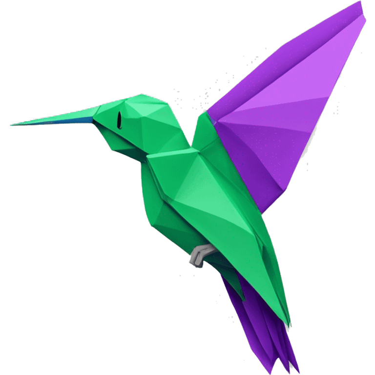 origami colibri oiseau emoji