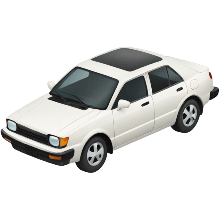 white toyota corolla emoji