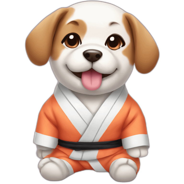 Puppy in sushi suit emoji