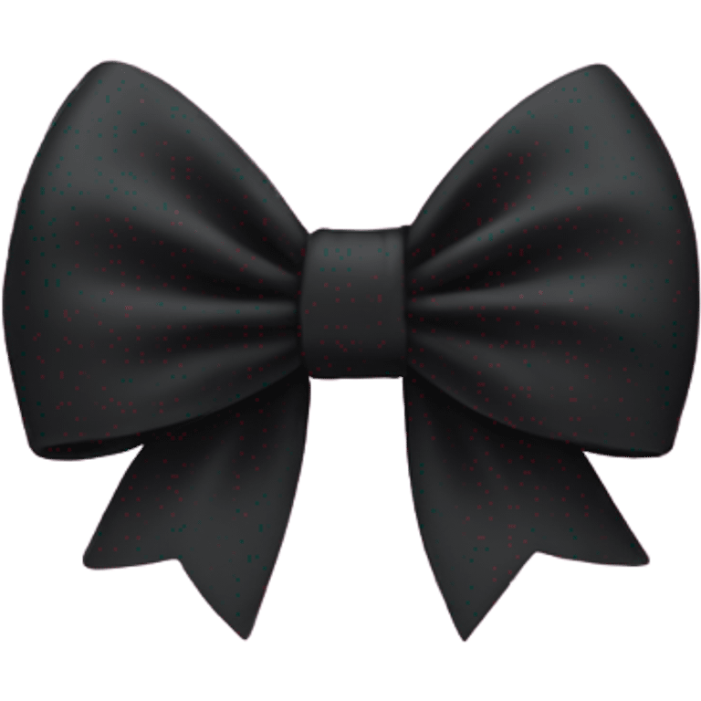 Black bow emoji