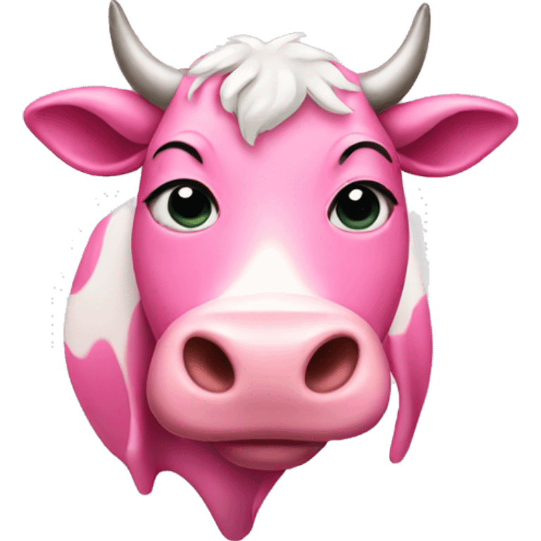 Pink cow  emoji