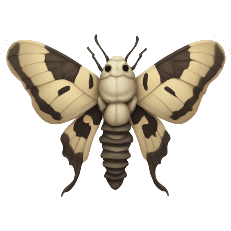 Skull moth emoji