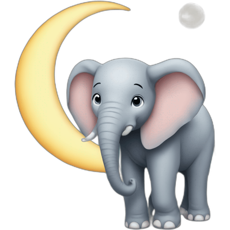 elephant on the moon emoji