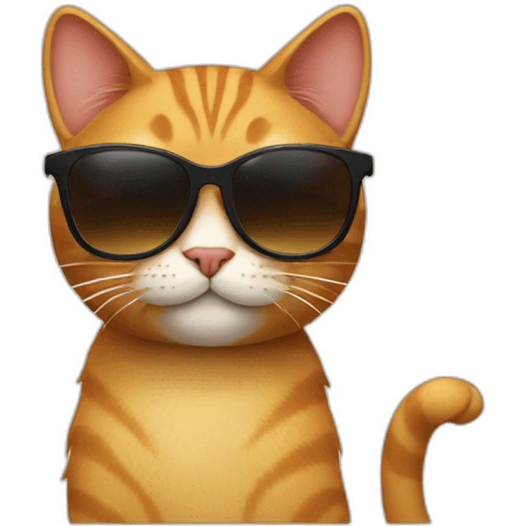 Cat with sunglasses emoji