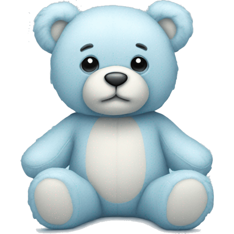 pastel blue teddy bear emoji