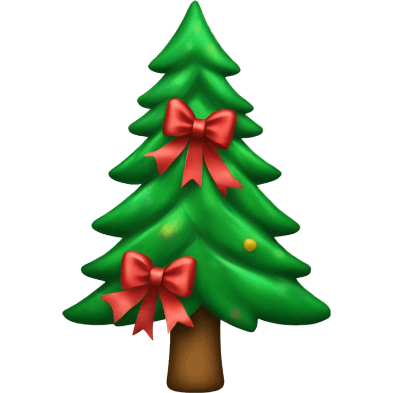 Christmas tree with bows emoji