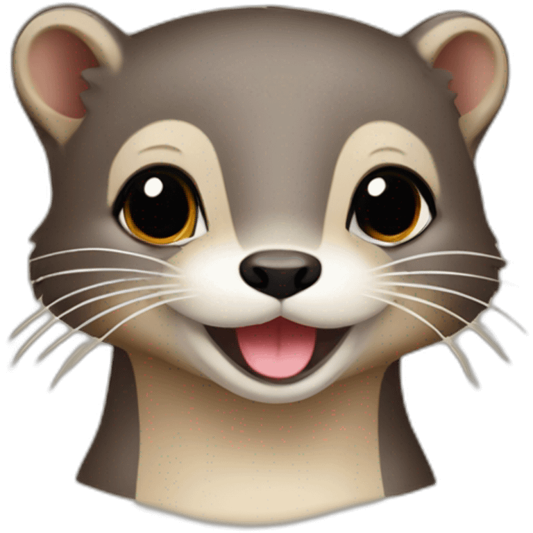 Loutre sur biche emoji