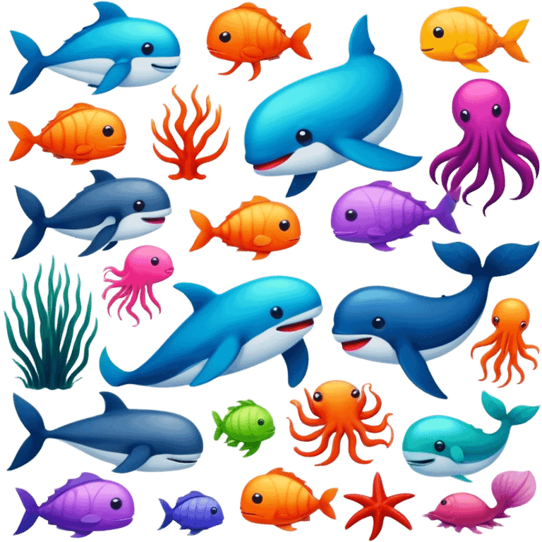 sea creatures emoji