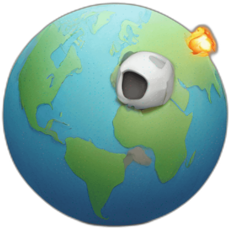 Destroy lonely globe emoji