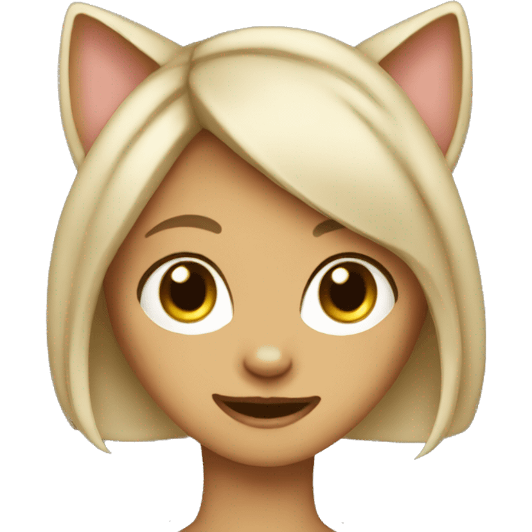 female cat-girl emoji