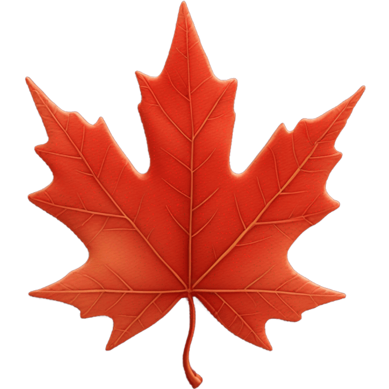 A beautiful red Canadian Maple Leaf, with high detail, resolution, quality emoji