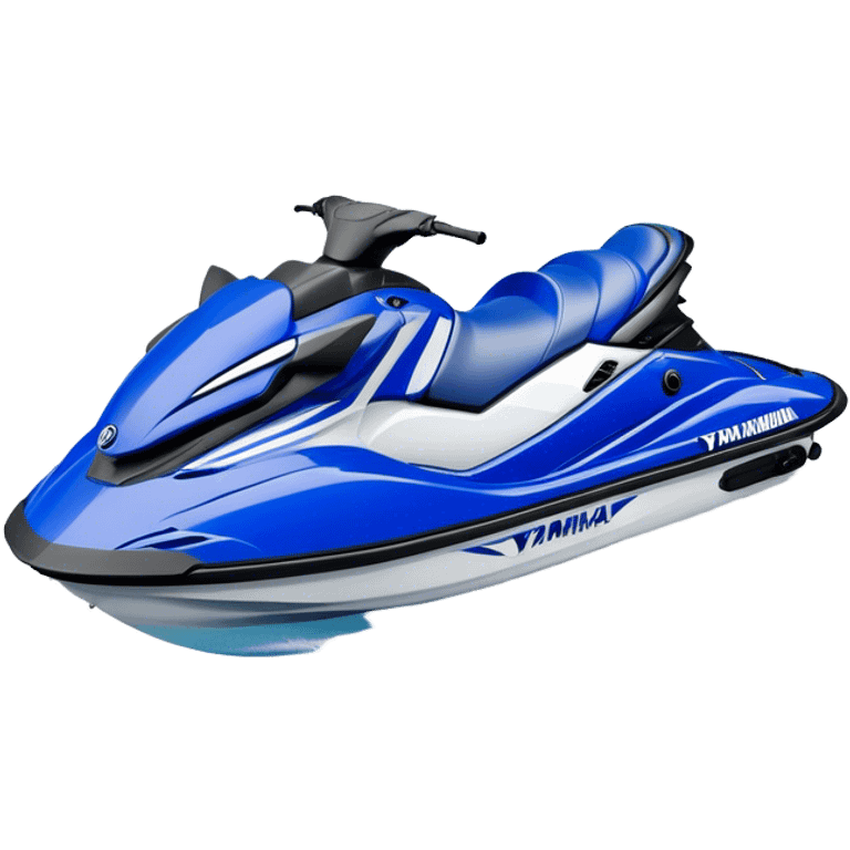 Jet Ski - Yamaha EX Deluxe (Model Year: 2022) (Iconic colour: Blue and white) emoji