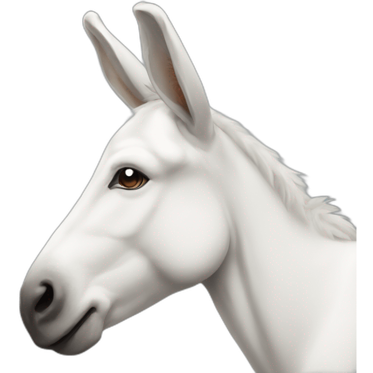 White donkey emoji