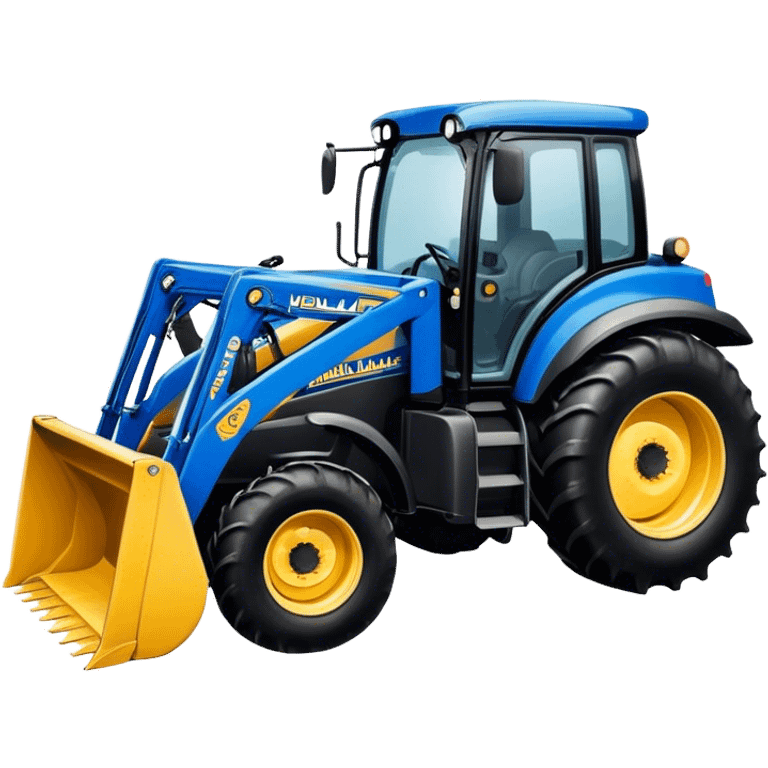 new holland tractor with front loader emoji