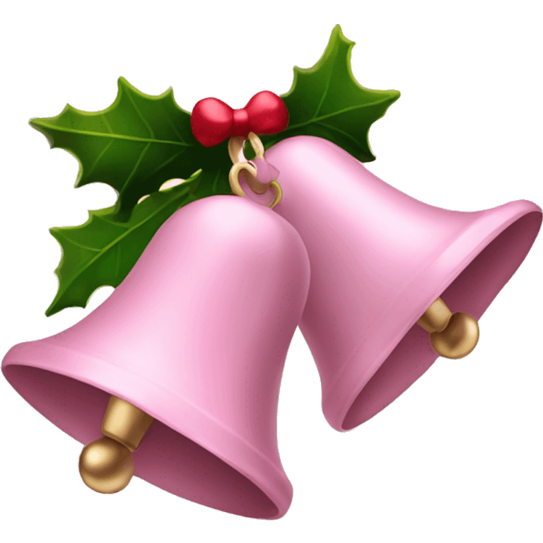 Light pink Christmas bells emoji