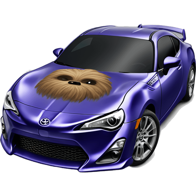 Chewbacca’s teeth grill Toyota 86 ,blueberry color,chrome wheels  emoji