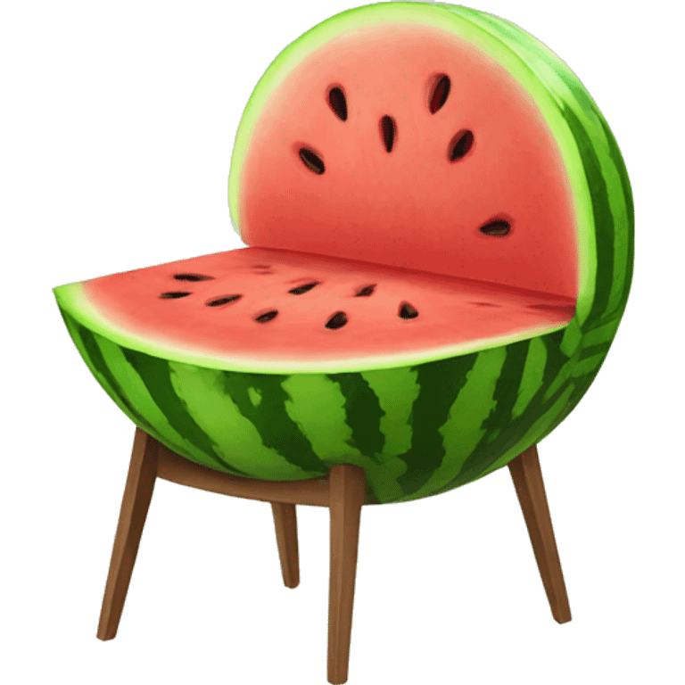 Watermelon chair emoji