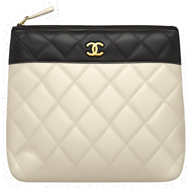 Light colored Chanel cosmetic bag  emoji