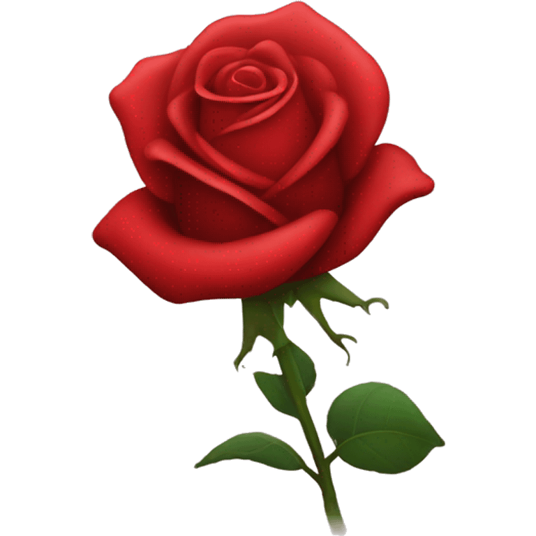 Red rose vibrating emoji