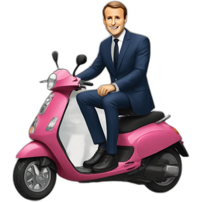 macron on a scooter emoji