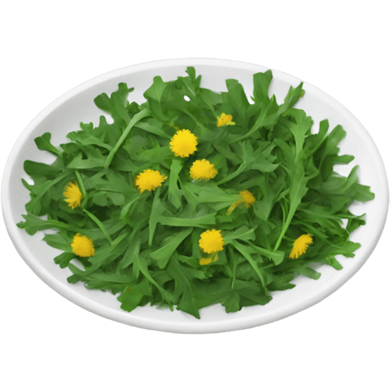 dandelion greens dish emoji