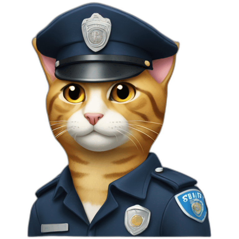 policeman cat emoji