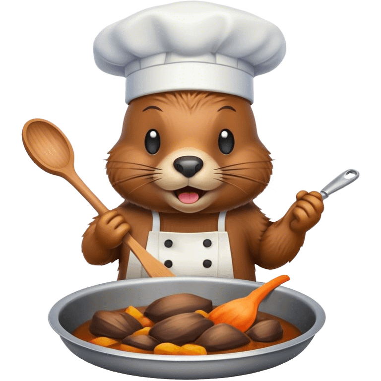 Cooking beaver emoji