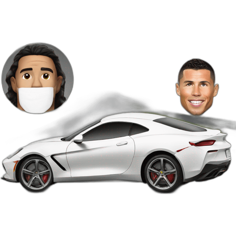 Car and Ronaldo emoji